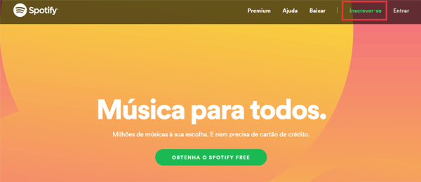 Spotify — passo 1